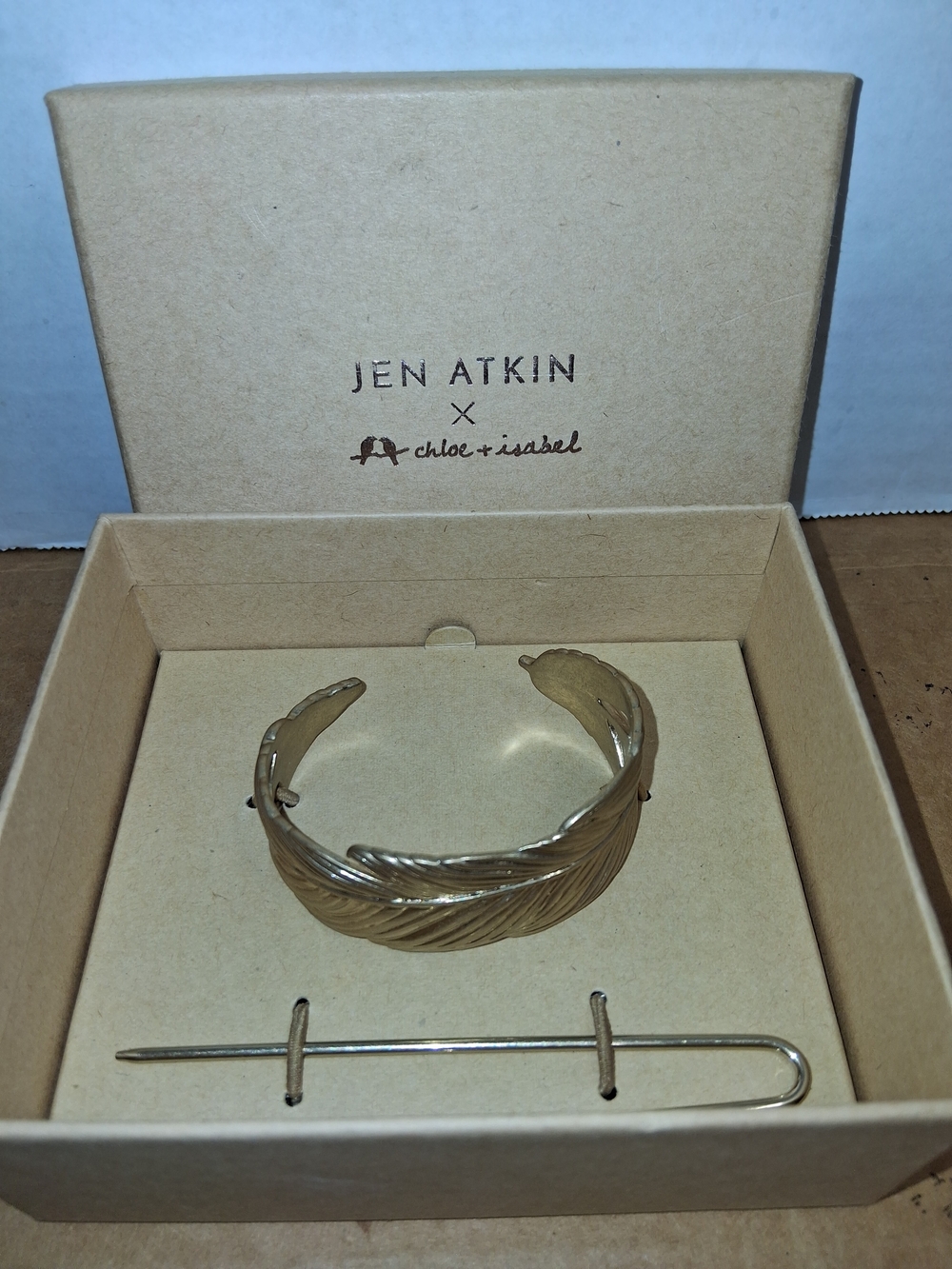 Feather Bun Cuff Gold Plated by Jen Atkin x Chloe + Isabel